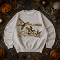 Retro Duck Nature Sweatshirt 90s Vintage Wildlife Mallard Pullover