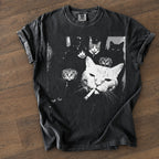 Funny Gangster Cat Shirt, Meme Cats Graphic Tee, Vintage Cat Lover Shirt, Funny Cat Meme Tee, Edgy Cat Shirt