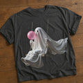 Ghost with Wilted Sunflower Ghost Witch Pumpkin Stripes Finger Paint PNG Fall Shirt Autumn Graphic