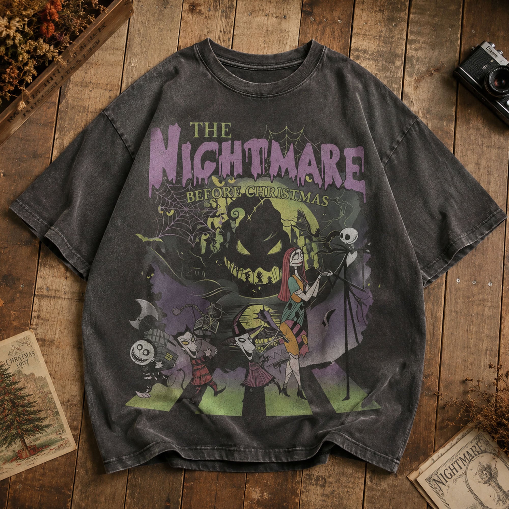 Comfort Colors® Nightmare Before Christmas Shirt, Jack Skellington Sally Tee